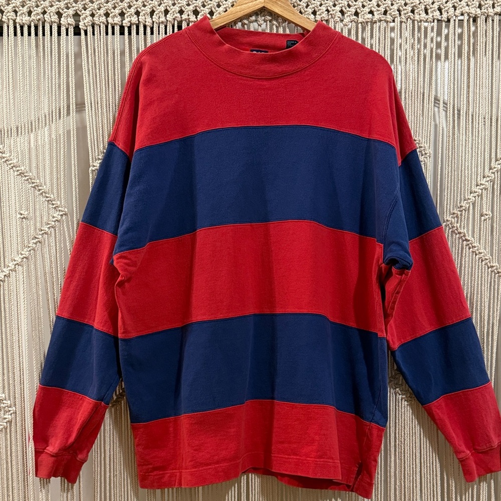 GAP Red and Blue Striped Crewneck Sweater - Picture 7 of 8